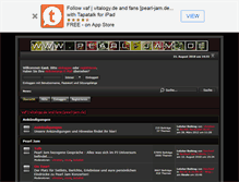 Tablet Screenshot of pearl-jam.de